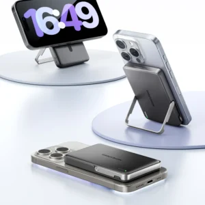 MOVESPEED S10 Pro 10000mAh Magnetic Power Bank – 20W Fast Charging, Wireless MagSafe Battery Pack with Foldable Stand