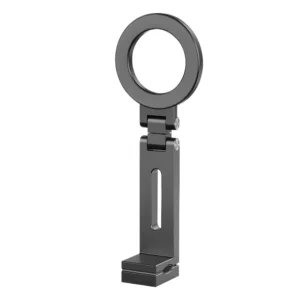 Universal Magnetic Airplane Phone Stand – 360° Rotating Travel Phone Holder with Flexible Clip Mount