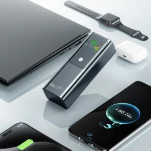 100W Portable Computer Charger – 20000mAh High-Power Fast-Charging Mobile Power Bank with Digital Display