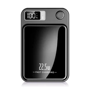 10000mAh Magnetic Wireless Power Bank – 22.5W Fast Charging Portable Charger with LED Display & Foldable Stand