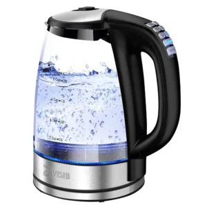 Variable Temperature Electric Kettle 2L – 2200W Fast-Boil Glass Hot Water Kettle with Keep-Warm & LED Display